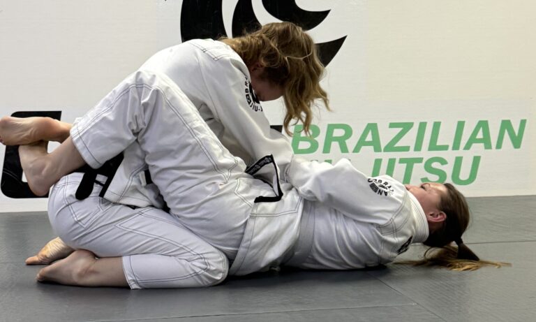 women training bjj and self-defense